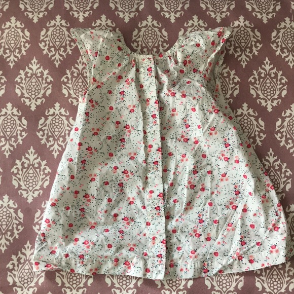 Petit Bateau Floral Romper Set with Ruffled Bloomers | 3-6 Months - Picture 4 of 8